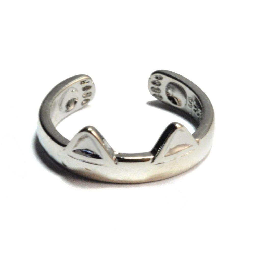 Sterling Silver Kitty Ring - Picture 1 of 2